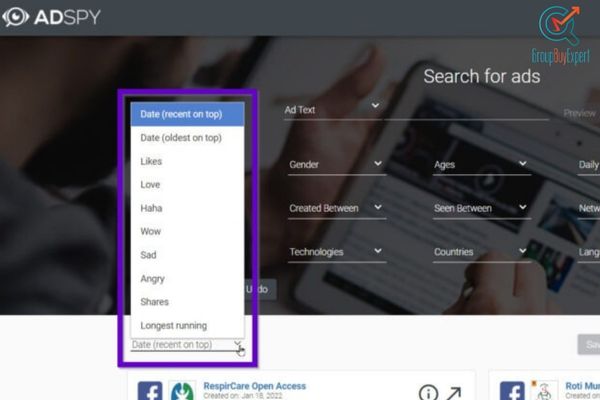 Some impressive features of Adspy