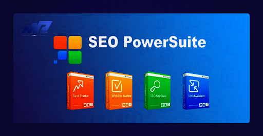 SEO PowerSuite interface showcasing various SEO tools