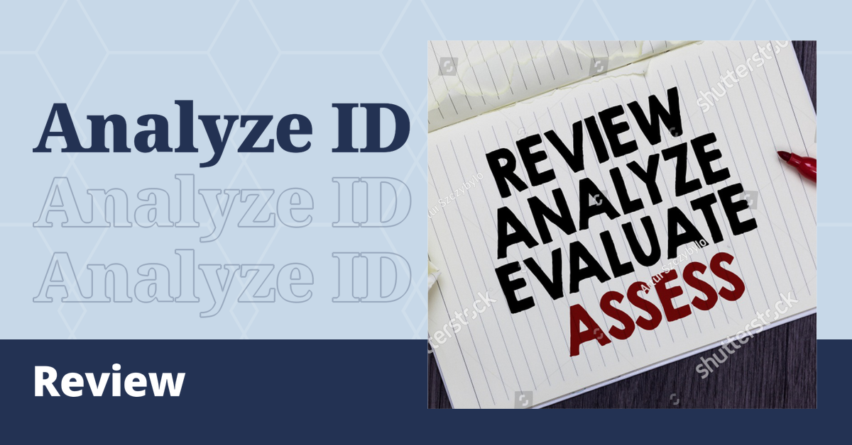 Analyze ID,Analyze ID review