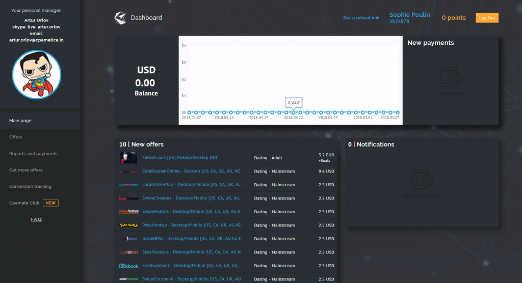 CPAmatica Affiliate Marketing Reviews Global Offers In House 