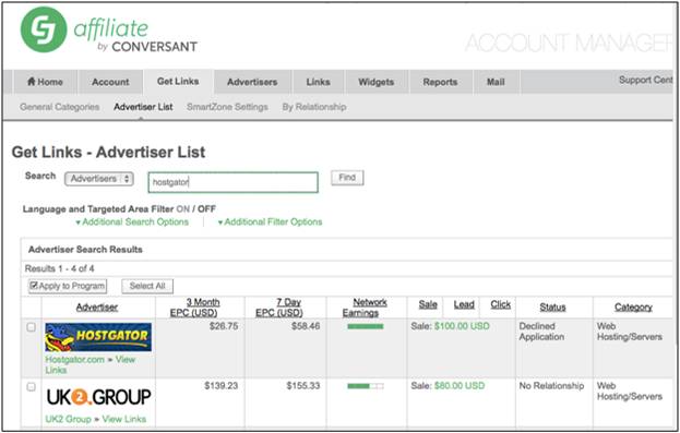 commission junction affiliate