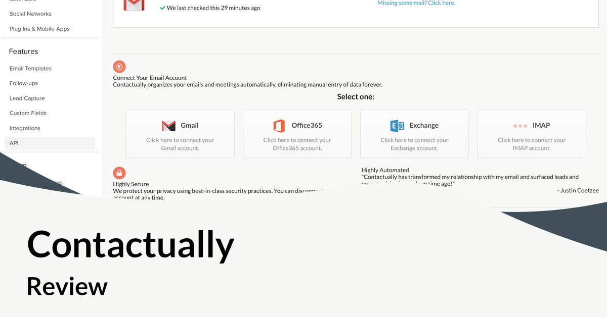 Contactually,Contactually crm,Contactually review