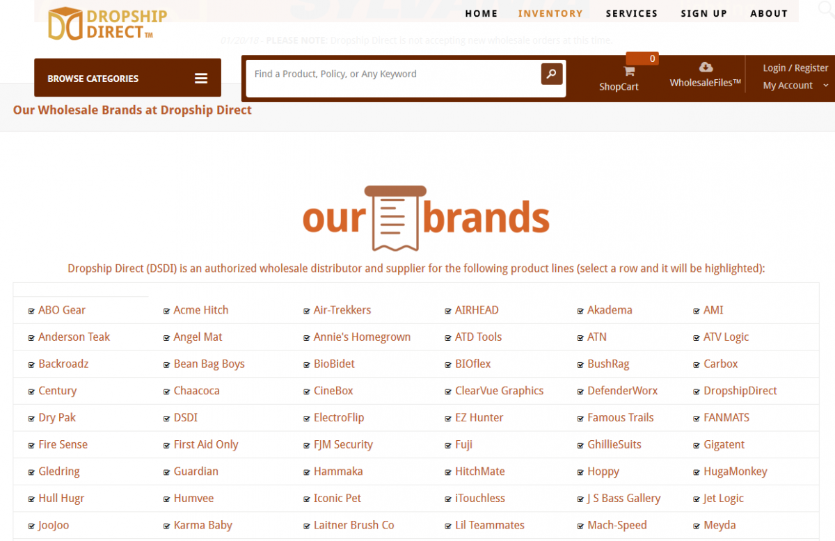 dropship direct website