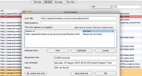 integrity link checker