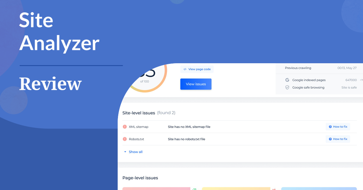 Site Analyzer,Site Analyzer review