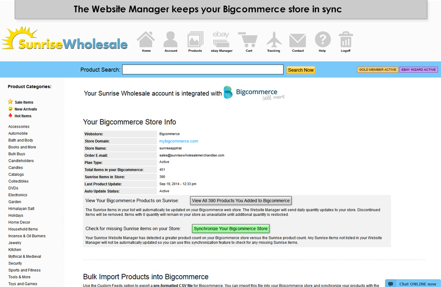 sunrise wholesale dropship