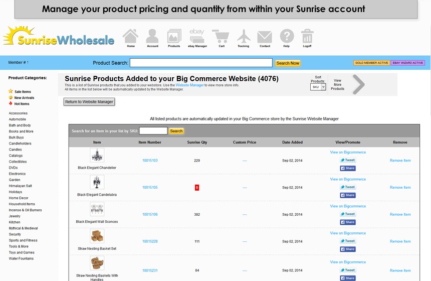 sunrise wholesale merchandise