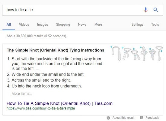 google’s rich results test