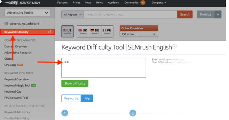 Keyword Difficulty Tool - Keyword Ranking