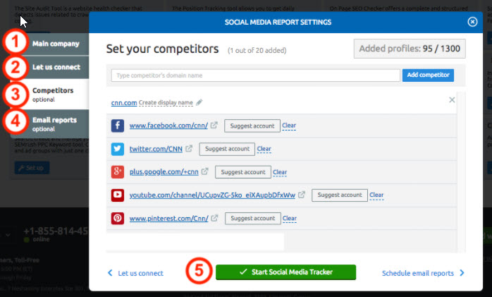 tool supports seo semrush