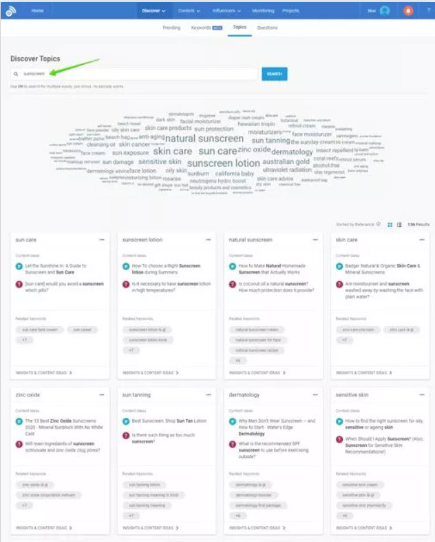 topics features buzzsumo