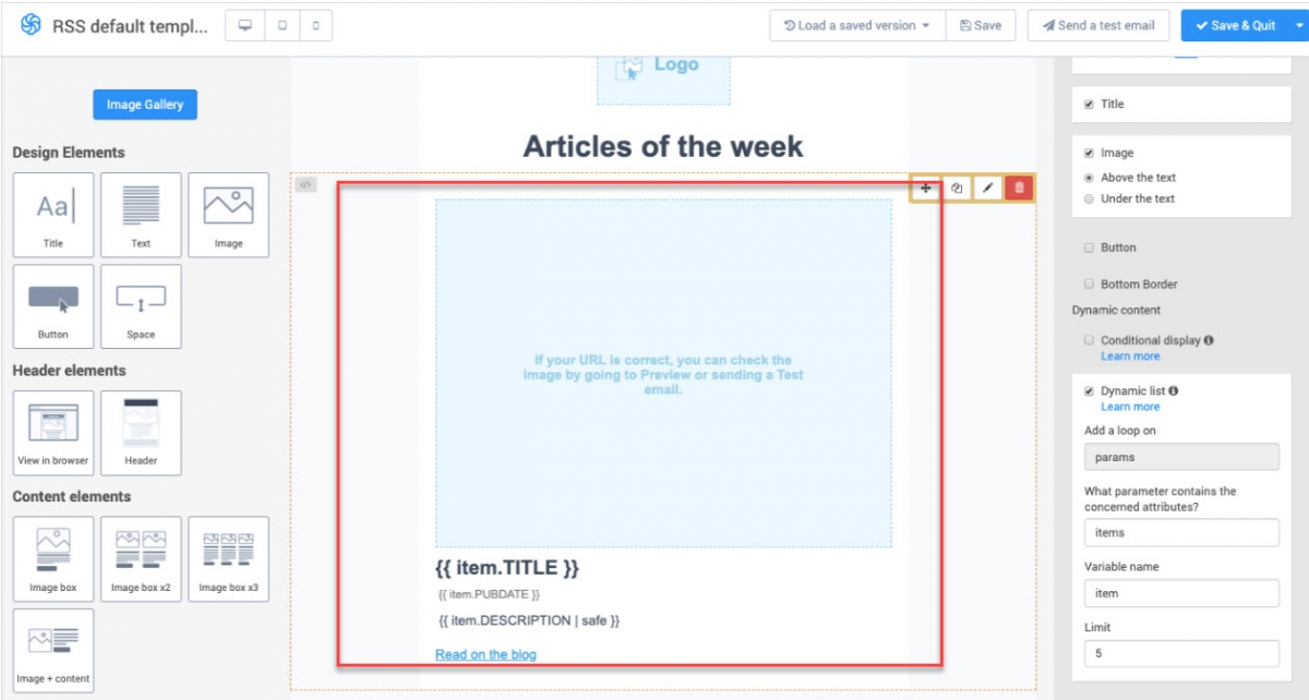 customize rss emailing campaign