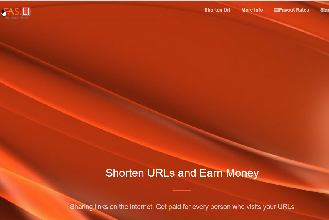 Money page shortens reputable links