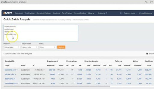 Ahrefs batch analysis simplifies large-scale SEO evaluation