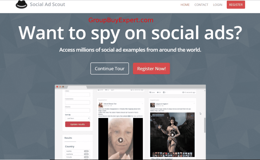 Social Ad Scout Group Buy account (socialadscout)