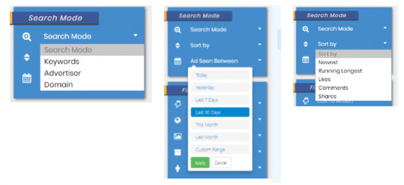 click Apply button but in Poweradspy it is Dynamic Apply to Filters