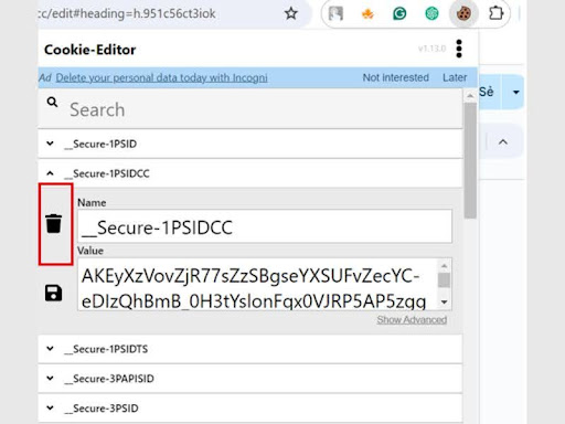 The Semrush premium account cookies
