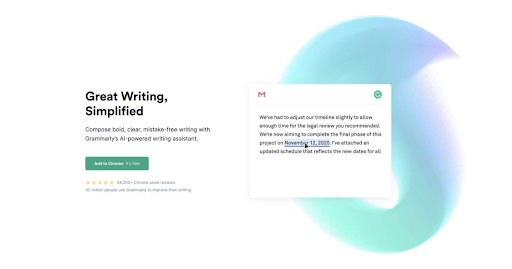 Grammarly for upgrade the writing