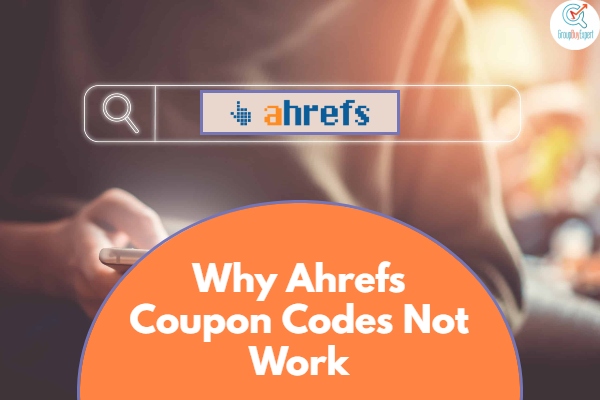 A non-functional coupon code on a laptop screen.